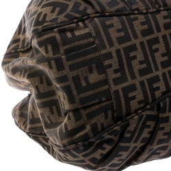 Pre Owned Fendi Tobacco Zucca Canvas Large Mia Tote