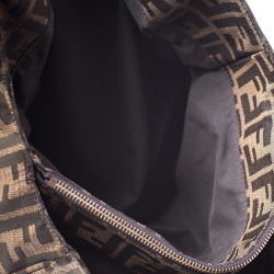 Pre Owned Fendi Tobacco Zucca Canvas Large Mia Tote