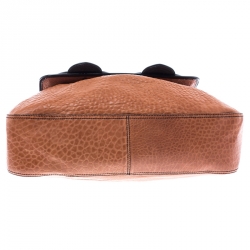 Pre Owned Fendi Brown/Black Leather B Bag