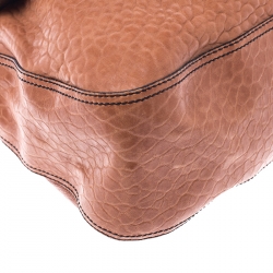 Pre Owned Fendi Brown/Black Leather B Bag