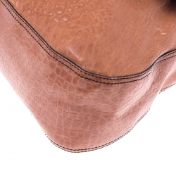 Pre Owned Fendi Brown/Black Leather B Bag