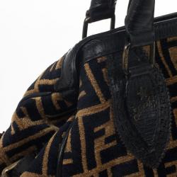 مملوكة مسبقًا Fendi Velour Zucca Bag Du Jour Tote