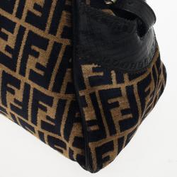 مملوكة مسبقًا Fendi Velour Zucca Bag Du Jour Tote