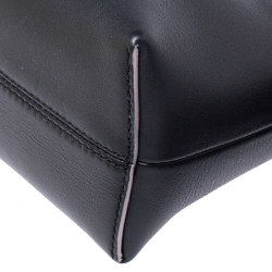 Pre Owned Fendi Black Calf Leather Small By The Way Crossbody Bag