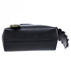 Pre Owned Fendi Black Calf Leather Small By The Way Crossbody Bag