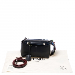 Pre Owned Fendi Black Calf Leather Small By The Way Crossbody Bag