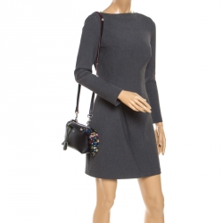 Pre Owned Fendi Black Calf Leather Small By The Way Crossbody Bag