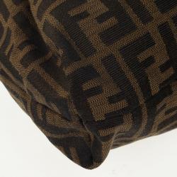 Pre Owned Fendi Brown Zucca Canvas Chef Shoulder Bag