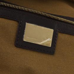 Pre Owned Fendi Brown Zucca Canvas Chef Shoulder Bag