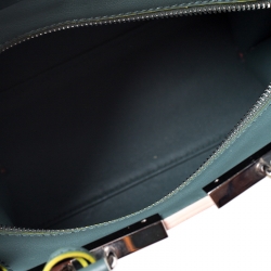 Pre Owned Fendi Deep Green Leather Mini 3Jours Tote