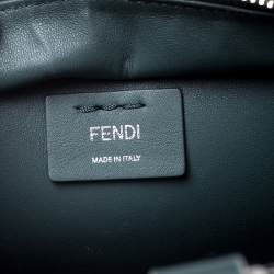 Pre Owned Fendi Deep Green Leather Mini 3Jours Tote