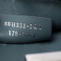 Pre Owned Fendi Deep Green Leather Mini 3Jours Tote