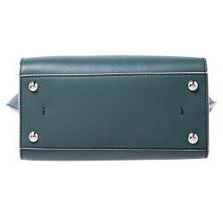 Pre Owned Fendi Deep Green Leather Mini 3Jours Tote