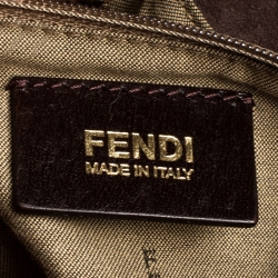 Pre Owned Fendi Brown Animal Print Calfhair Mama Forever Shoulder Bag