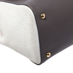 Pre Owned Fendi Multicolor Python and Leather Silvana Top Handle Bag