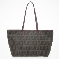 Pre Owned Fendi Brown Zucca Tote