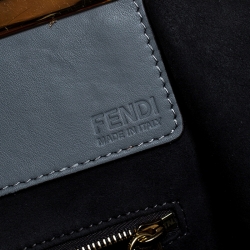 Pre Owned Fendi Grey Leather 3Jours Tote