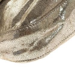 Pre Owned حقيبة كتف فندي باغيت جلد صناعي ذهبية