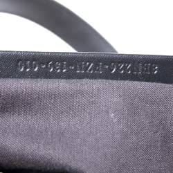 Pre Owned Fendi Black Leather Medium Peekaboo Top Handle Bag