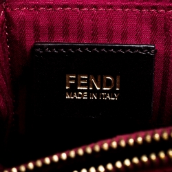 Pre Owned Fendi Burgundy Leather Medium 2Jours Tote