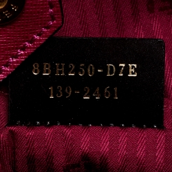 Pre Owned Fendi Burgundy Leather Medium 2Jours Tote