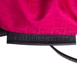 Pre Owned Fendi Multicolor Zucca Coated Canvas Large Roll Tote