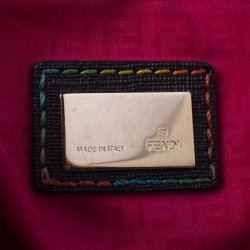 Pre Owned Fendi Multicolor Zucca Coated Canvas Large Roll Tote