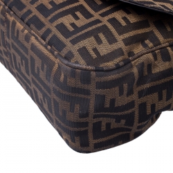 مملوكة مسبقًا Fendi Tobacco Zucca Canvas and Leather Crossbody Bag