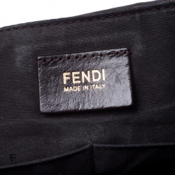 مملوكة مسبقًا Fendi Tobacco Zucca Canvas and Leather Crossbody Bag