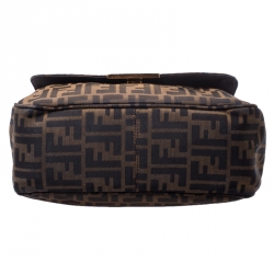 مملوكة مسبقًا Fendi Tobacco Zucca Canvas and Leather Crossbody Bag