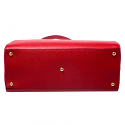 Pre Owned Fendi Red Saffiano Leather 2Jours Tote