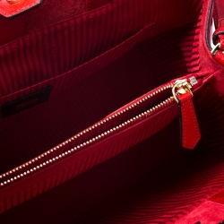 Pre Owned Fendi Red Saffiano Leather 2Jours Tote