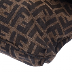 Pre Owned Fendi Tobacco Zucca Canvas and Leather Mia Shoulder Bag