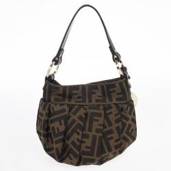 Pre Owned Fendi Zucca Mini Chef Hobo
