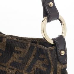 Pre Owned Fendi Zucca Mini Chef Hobo