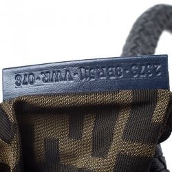 Pre Owned Fendi Blue Denim and Leather Spy Bag