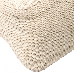 Pre Owned Fendi Beige Raffia and Python Detail Mama Forever Shoulder Bag