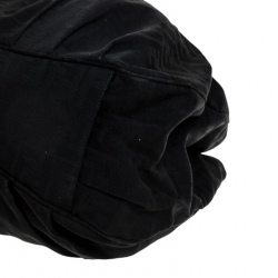 Pre Owned Fendi Black Zucca Canvas Large Mia Tote