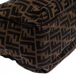 Pre Owned Fendi Tobacco Zucca Canvas Chef Shopper Tote