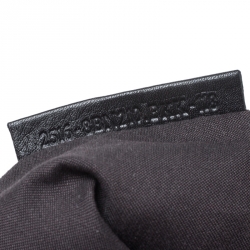 Pre Owned Fendi Black Leather Large Peekaboo Top Handle Bag