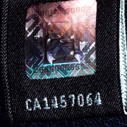 Pre Owned Fendi Navy Blue Pebbled Leather Large Mia Shoulder Bag