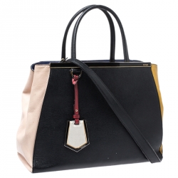 Pre Owned Fendi Multicolor Leather Medium 2Jours Tote