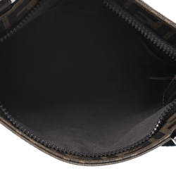 Fendi Tobacco Zucca Coated Canvas Spalmati Messenger Bag