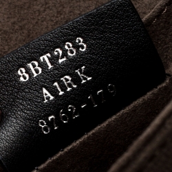 Pre Owned Fendi Grey Leather Kan I Top Handle Shoulder Bag