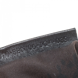 Pre Owned Fendi Brown Zucchino Canvas Small Vintage Satchel