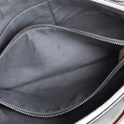 Pre Owned Fendi Grey/Orange Leather By The Way Boston Bag 