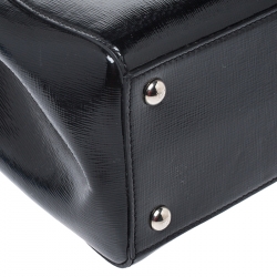 Pre Owned Fendi Black Leather Mini 2Jours Tote