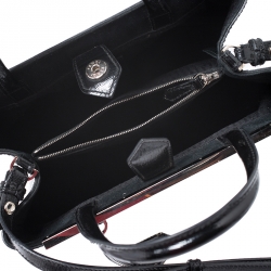 Pre Owned Fendi Black Leather Mini 2Jours Tote