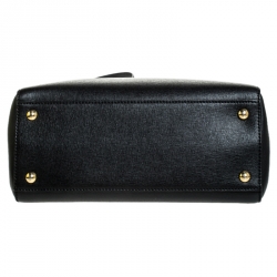 Pre Owned Fendi Black Leather Mini 2jours Tote