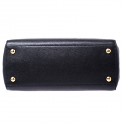 Pre Owned Fendi Black Leather Mini 2Jours Tote